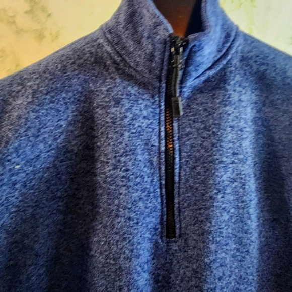 PINK Victoria's Secret Blue 1/4 Zip Top - Picture 3 of 11